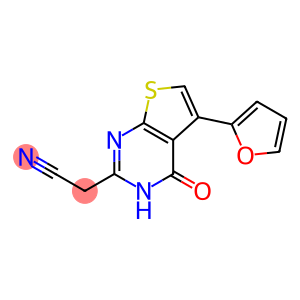 [5-(2-furyl)-4-oxo-3,4-dihydrothieno[2,3-d]pyrimidin-2-yl]acetonitrile