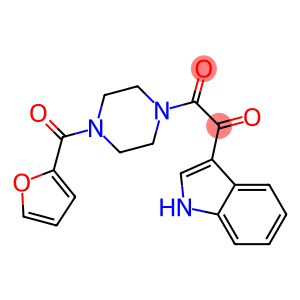 1-[4-(2-furylcarbonyl)piperazino]-2-(1H-indol-3-yl)-1,2-ethanedione