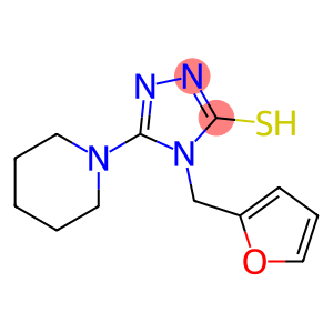 4-(2-FURYLMETHYL)-5-PIPERIDIN-1-YL-4H-1,2,4-TRIAZOLE-3-THIOL