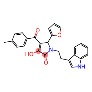 5-(2-FURYL)-3-HYDROXY-1-[2-(1H-INDOL-3-YL)ETHYL]-4-(4-METHYLBENZOYL)-1,5-DIHYDRO-2H-PYRROL-2-ONE