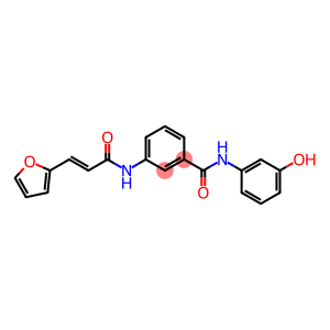 3-{[3-(2-furyl)acryloyl]amino}-N-(3-hydroxyphenyl)benzamide