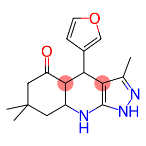 4-(3-FURYL)-3,7,7-TRIMETHYL-1,4,4A,6,7,8,8A,9-OCTAHYDRO-5H-PYRAZOLO[3,4-B]QUINOLIN-5-ONE