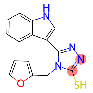 4-(2-FURYLMETHYL)-5-(1H-INDOL-3-YL)-4H-1,2,4-TRIAZOLE-3-THIOL