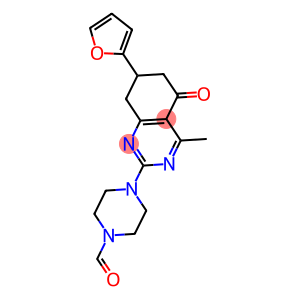 4-[7-(2-FURYL)-4-METHYL-5-OXO-5,6,7,8-TETRAHYDROQUINAZOLIN-2-YL]PIPERAZINE-1-CARBALDEHYDE