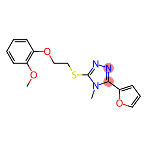 3-(2-furyl)-5-{[2-(2-methoxyphenoxy)ethyl]sulfanyl}-4-methyl-4H-1,2,4-triazole