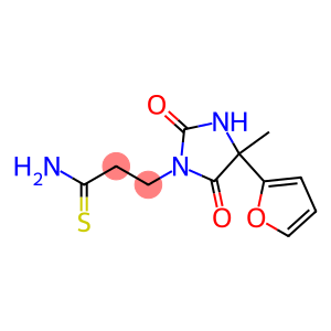 3-[4-(2-furyl)-4-methyl-2,5-dioxoimidazolidin-1-yl]propanethioamide