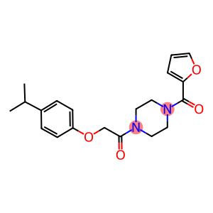 2-[4-(2-furoyl)-1-piperazinyl]-2-oxoethyl 4-isopropylphenyl ether