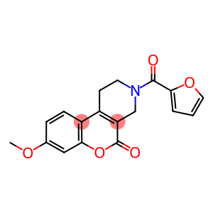 3-(2-FUROYL)-8-METHOXY-1,2,3,4-TETRAHYDRO-5H-CHROMENO[3,4-C]PYRIDIN-5-ONE