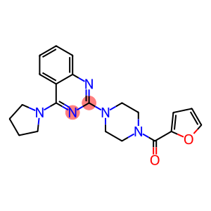 2-[4-(2-Furanylcarbonyl)-1-piperazinyl]-4-(1-pyrrolidinyl)quinazoline