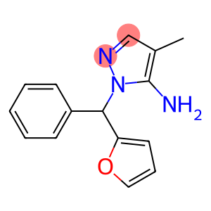 1-[furan-2-yl(phenyl)methyl]-4-methyl-1H-pyrazol-5-amine