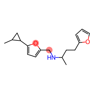 [4-(furan-2-yl)butan-2-yl]({[5-(2-methylcyclopropyl)furan-2-yl]methyl})amine