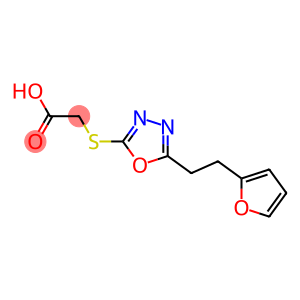 2-({5-[2-(furan-2-yl)ethyl]-1,3,4-oxadiazol-2-yl}sulfanyl)acetic acid