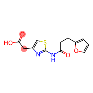 2-{2-[3-(furan-2-yl)propanamido]-1,3-thiazol-4-yl}acetic acid