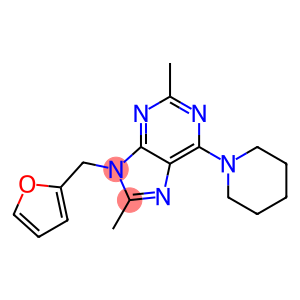 9-((FURAN-2-YL)METHYL)-2,8-DIMETHYL-6-(PIPERIDIN-1-YL)-9H-PURINE