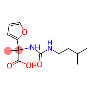 2-(furan-2-yl)-2-{[(3-methylbutyl)carbamoyl]amino}propanoic acid