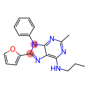 8-(FURAN-2-YL)-2-METHYL-9-PHENYL-N-PROPYL-9H-PURIN-6-AMINE