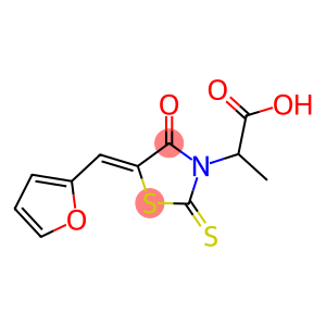 2-(5-FURAN-2-YLMETHYLENE-4-OXO-2-THIOXO-THIAZOLIDIN-3-YL)-PROPIONIC ACID