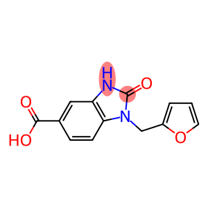 1-(furan-2-ylmethyl)-2-oxo-2,3-dihydro-1H-1,3-benzodiazole-5-carboxylic acid