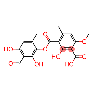 3-[(3-Formyl-2,4-dihydroxy-6-methylphenoxy)carbonyl]-2-hydroxy-6-methoxy-4-methylbenzoic acid