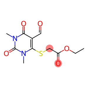 [(5-Formyl-1,2,3,4-tetrahydro-1,3-dimethyl-2,4-dioxopyrimidin)-6-ylthio]acetic acid ethyl ester