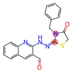 2-[2-[3-Formylquinoline-2-yl]hydrazono]-3-benzylthiazolidine-4-one