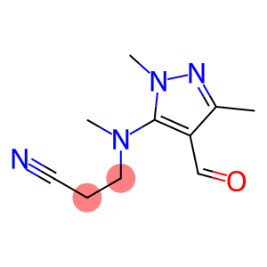 3-[(4-formyl-1,3-dimethyl-1H-pyrazol-5-yl)(methyl)amino]propanenitrile