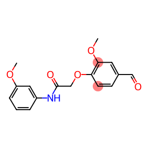 2-(4-FORMYL-2-METHOXYPHENOXY) ACETIC ACID, N-(3-METHOXYPHENYL)AMIDE