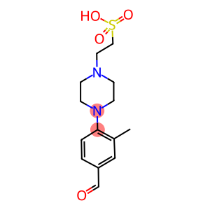 2-[4-(4-FORMYL-2-METHYLPHENYL)PIPERAZIN-1-YL]ETHANESULFONIC ACID