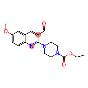 4-(3-FORMYL-6-METHOXY-QUINOLIN-2-YL)-PIPERAZINE-1-CARBOXYLIC ACID ETHYL ESTER