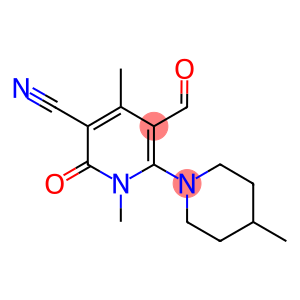 3'-FORMYL-4,1',4'-TRIMETHYL-6'-OXO-3,4,5,6,1',6'-HEXAHYDRO-2H-[1,2']BIPYRIDINYL-5'-CARBONITRILE