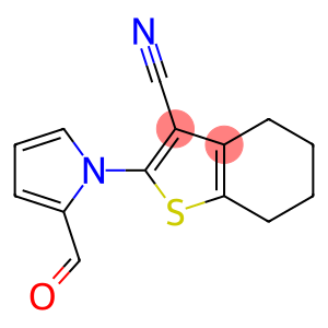 2-(2-FORMYLPYRROL-1-YL)-4,5,6,7-TETRAHYDROBENZO-[B]THIOPHENE-3-CARBONITRILE