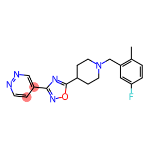 4-(5-[1-(5-FLUORO-2-METHYLBENZYL)PIPERIDIN-4-YL]-1,2,4-OXADIAZOL-3-YL)PYRIDAZINE