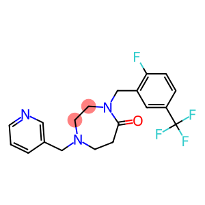 4-[2-FLUORO-5-(TRIFLUOROMETHYL)BENZYL]-1-(PYRIDIN-3-YLMETHYL)-1,4-DIAZEPAN-5-ONE