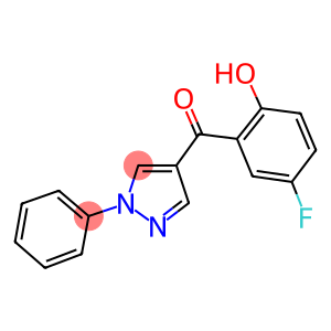 (5-Fluoro-2-hydroxyphenyl)(1-phenyl-1H-pyrazol-4-yl)methanone