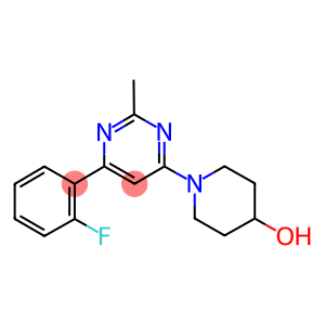 1-[6-(2-FLUOROPHENYL)-2-METHYLPYRIMIDIN-4-YL]PIPERIDIN-4-OL