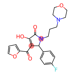 5-(4-FLUOROPHENYL)-4-(FURAN-2-CARBONYL)-3-HYDROXY-1-(3-MORPHOLINOPROPYL)-1H-PYRROL-2(5H)-ONE