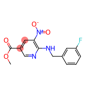 6-(3-Fluoro-benzylamino)-5-nitro-nicotinic acid methyl ester