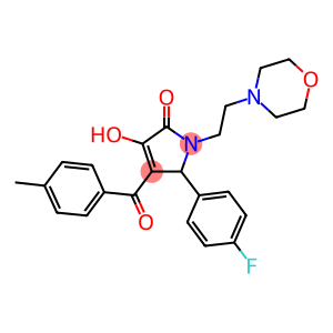 5-(4-FLUOROPHENYL)-3-HYDROXY-4-(4-METHYLBENZOYL)-1-(2-MORPHOLINOETHYL)-1H-PYRROL-2(5H)-ONE