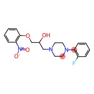 1-[4-(2-FLUOROPHENYL)PIPERAZIN-1-YL]-3-(2-NITROPHENOXY)PROPAN-2-OL