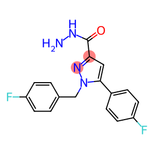 1-(4-FLUOROBENZYL)-5-(4-FLUOROPHENYL)-1H-PYRAZOLE-3-CARBOHYDRAZIDE