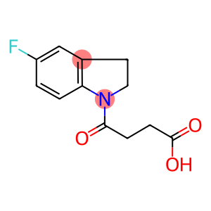 4-(5-FLUORO-2,3-DIHYDRO-1H-INDOL-1-YL)-4-OXOBUTANOIC ACID