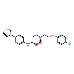 1-[2-(4-FLUOROPHENOXY)ETHYL]-4-[4-(3-THIENYL)PHENOXY]PIPERIDINE