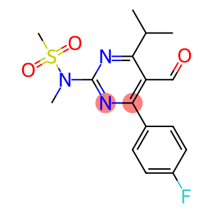 4-(4-fluorophenyl)-6-isopropyl-2-(N-methyl-N-Methylsulfonyl amino)pyrimidine-5-yl-carboxaldehyde