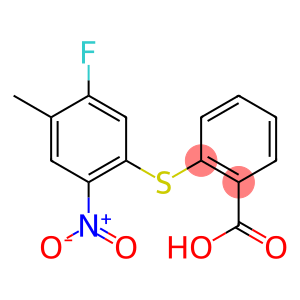 2-[(5-FLUORO-4-METHYL-2-NITROPHENYL)THIO]-BENZOIC ACID