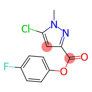 4-FLUOROPHENYL 5-CHLORO-1-METHYL-1H-PYRAZOLE-3-CARBOXYLATE