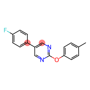 5-(4-FLUOROPHENYL)-2-(4-METHYLPHENOXY)PYRIMIDINE