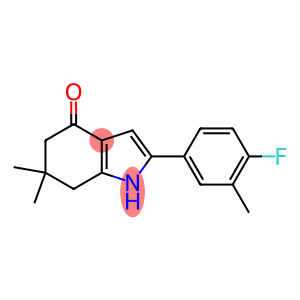 2-(4-FLUORO-3-METHYLPHENYL)-6,6-DIMETHYL-5,6,7-TRIHYDROINDOL-4-ONE