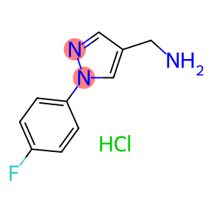 1-(4-FLUORO-PHENYL)-1H-PYRAZOL-4-YLMETHYLAMINE HCL