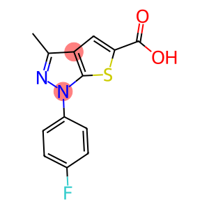 1-(4-FLUORO-PHENYL)-3-METHYL-1H-THIENO[2,3-C]PYRAZOLE-5-CARBOXYLIC ACID