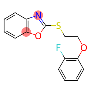 2-([2-(2-FLUOROPHENOXY)ETHYL]THIO)-1,3-BENZOXAZOLE